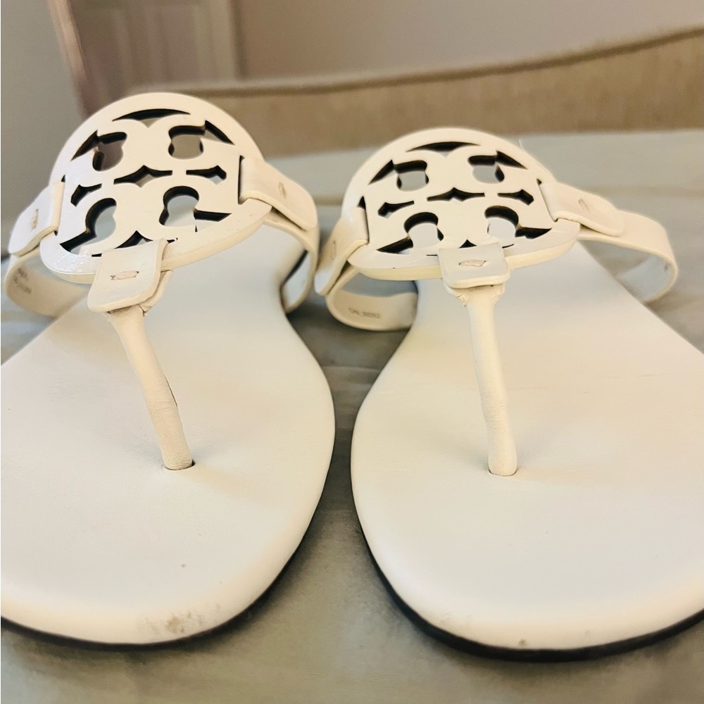 Tory Burch New Ivory Miller Soft Sandal Leather